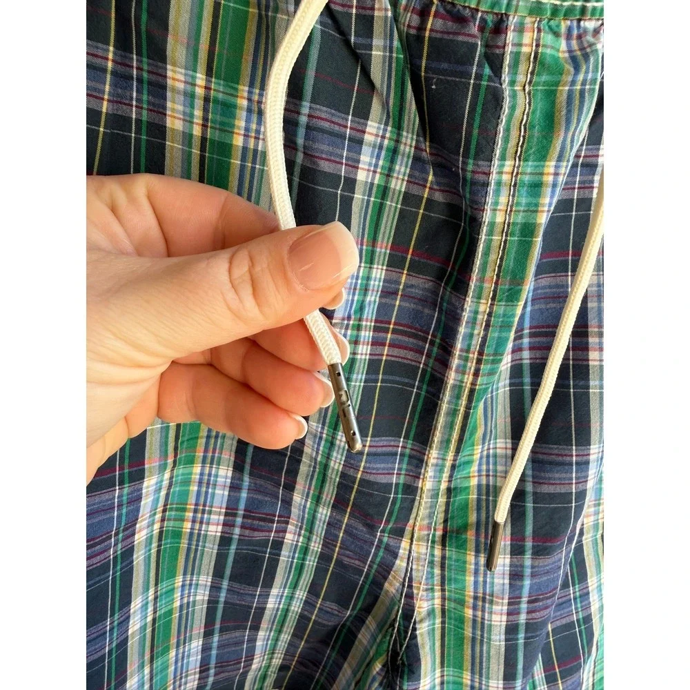 Vintage Men's Polo Ralph‎ Lauren XL Classic Plaid Multi-Color Print Swim Trunks